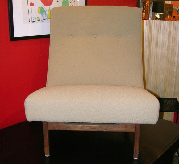 Classic Jens Risom armless chair-1950's