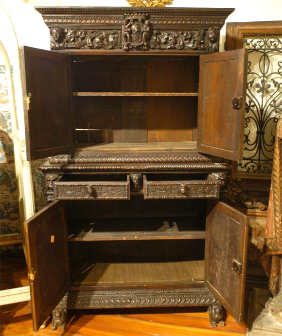 18th Century and Earlier Late 16th Century Italian  Cupboard For Sale
