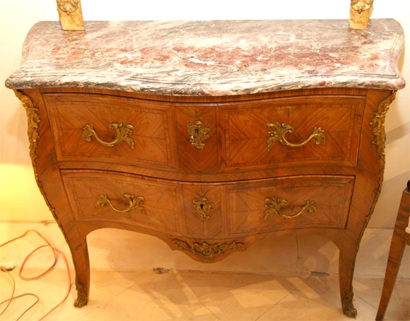 Louis XV-Style Bombe Commode