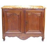 French Lyonnais Buffet with Rouge Marble Top