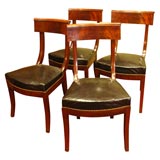 French Directoire Period Mahogany Side Chairs
