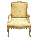 Louis XV Painted Fauteuil