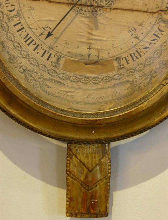 18th Century and Earlier 18c. Giltwood Barometer