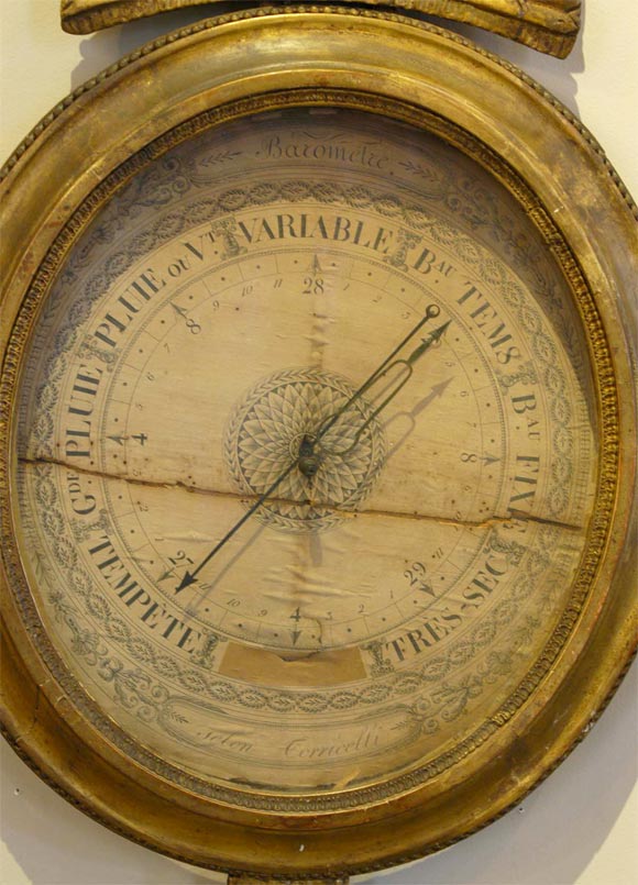 18c. Giltwood Barometer In Good Condition In New Orleans, LA