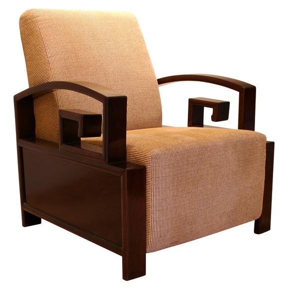 Chinese Deco Club Chair
