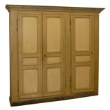 19th Century French Three-Door Painted Cupboard