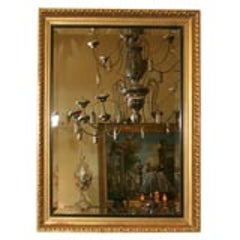 Gilt Wood Framed Beveled Mirror 7