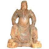 Carved wood 19th century  Chinese Figure