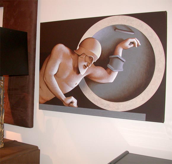Guerriero greco caduto, dipinto di Lynn Curlee In condizioni ottime in vendita a New York, NY