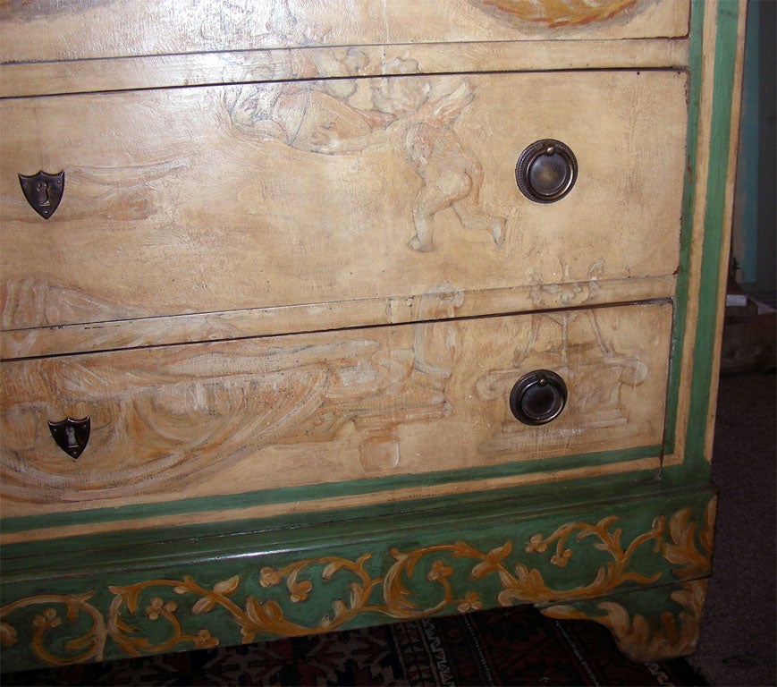 Painted Mid-19th Century Commode For Sale