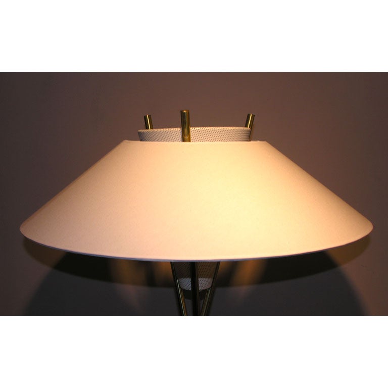 Pair of Modernist Architectural Table Lamps by Gerald Thurston 3