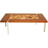 Tile top coffee table signed Sejer