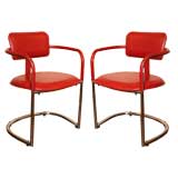 Pair of Jacques Adnet Armchairs