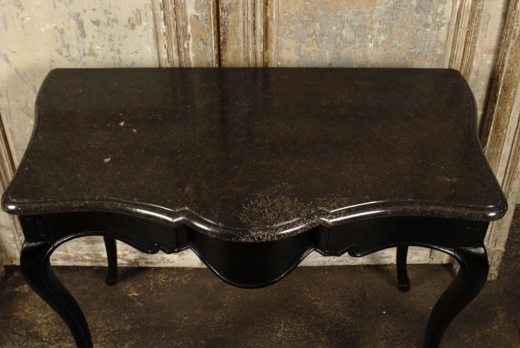 Wood Late 18th Century Console Table w/Marble Top