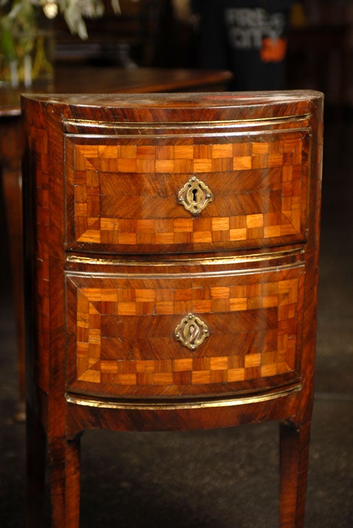 Pair of Demi-Lune Commodes
