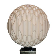 Rougier Signed Ball Form Table Lamp