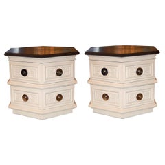 American of Martinsville Pair of End Tables In The Asian Taste