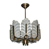 Italian 8 Light Acanthus Leaf Chandelier