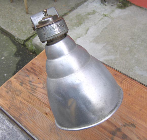 1950s Industrial Table with Integrated Lamp For Sale 3