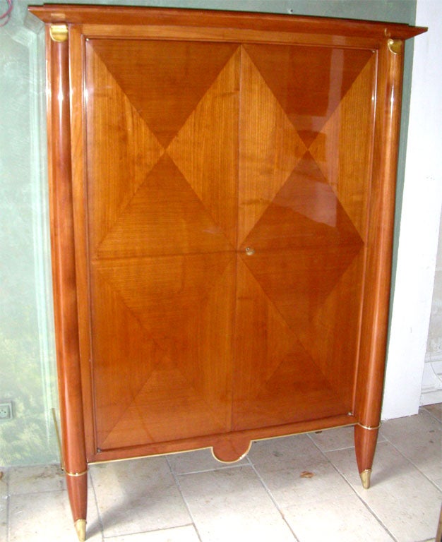 Maurice Jallot 1940's Cherrywood Wardrobe