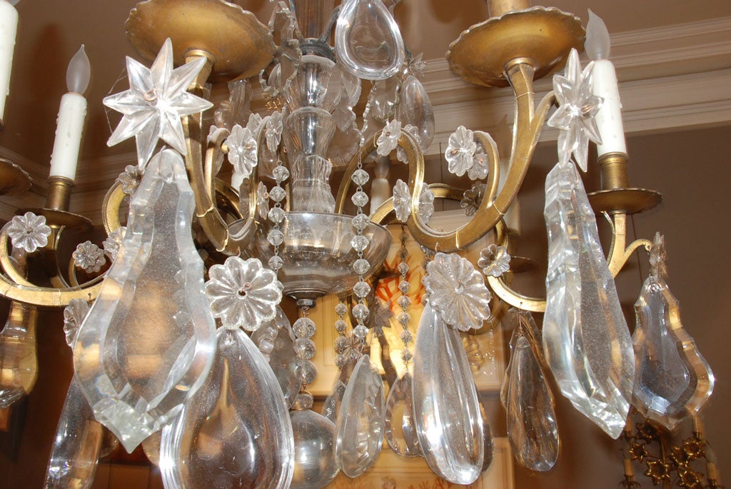 period chandelier light bronze