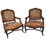 PAIR of REGENCE STYLE MARQUIS FAUTEUILS