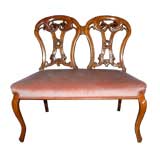 GOLDEN WALNUT SETTEE