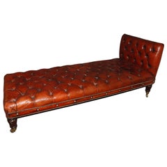 William IV tufted leather day bed