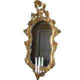 Antique Gilt wood wall mirror