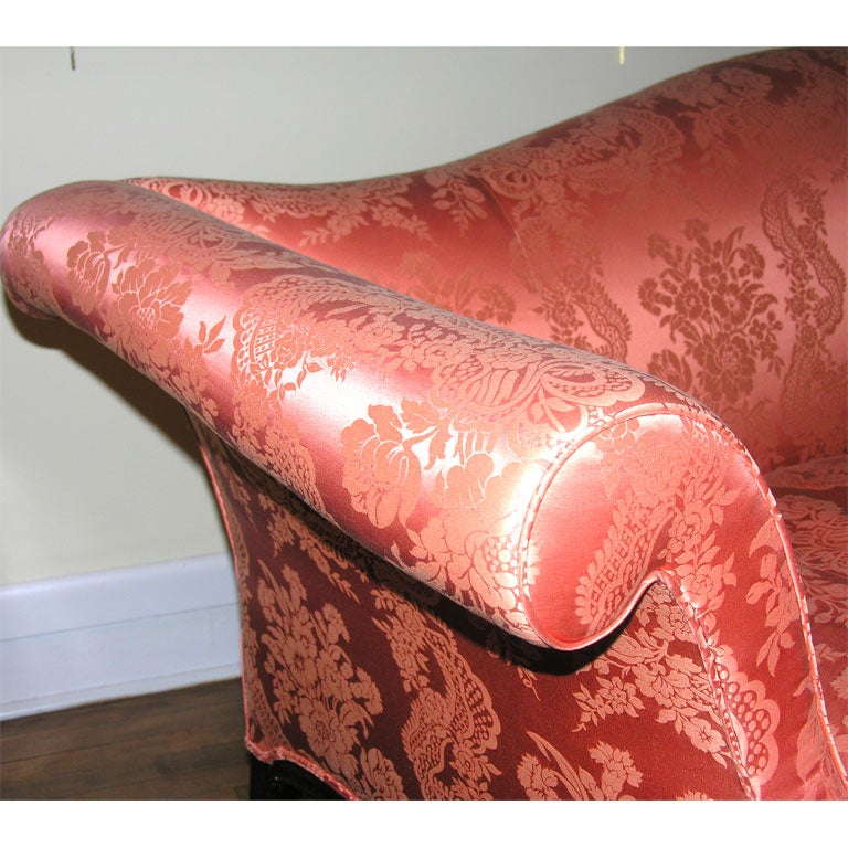 19th Century Camelback Settee with Serpentine Front