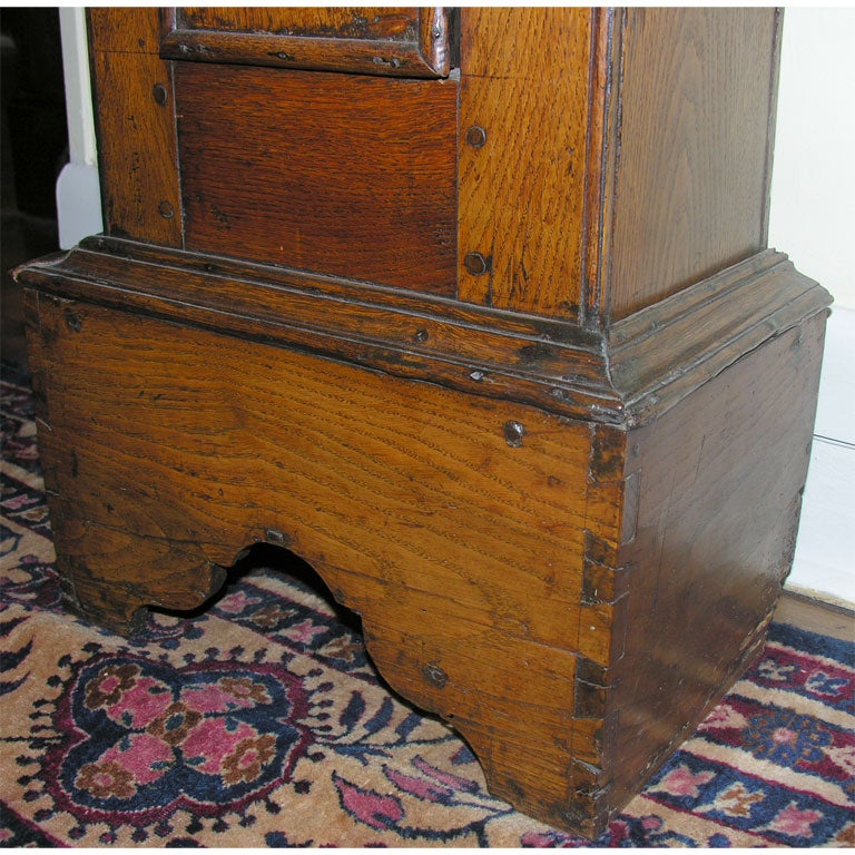 George III. oak longcase clock