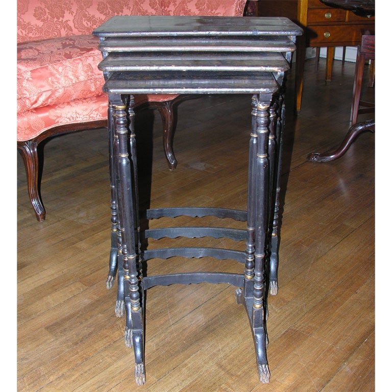 Set of four China trade nest of tables