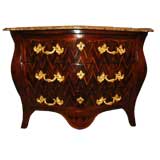 Louis XV Period Marquetry Commode with Marble Top