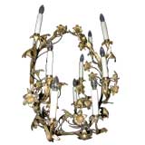 Antique Ormolu floral chandelier