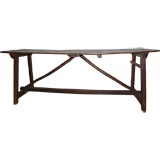 Antique Plank top console table
