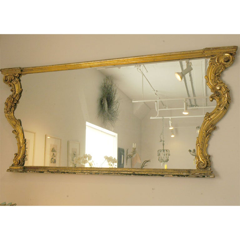 Late 18th Century Giltwood Mantle Mirror 2