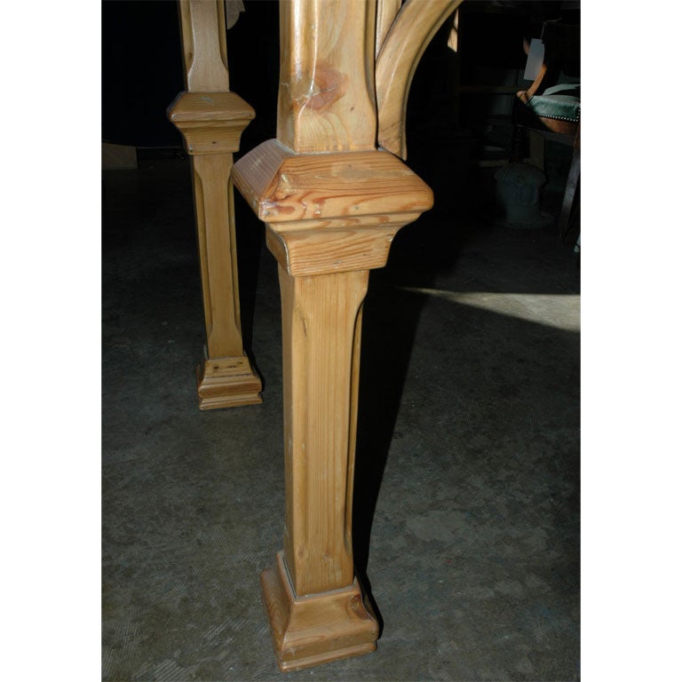 20th Century 19th Century Gothic Carved Console Table