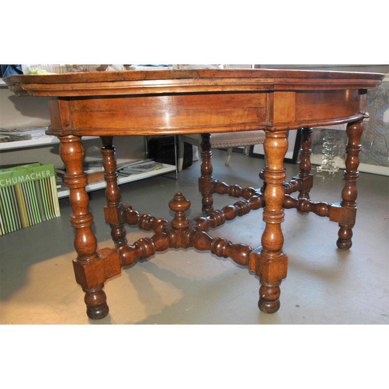 18th Century and Earlier 18th Century Fruitwood Oval Centre Table For Sale