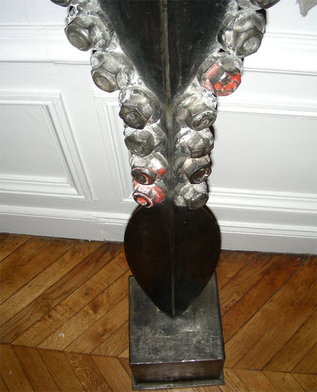 Tall Contemporary TOTEM Sculpture by Dominique Maltier 1