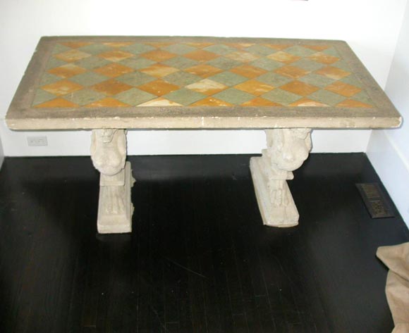 Stone Table  by Maison Jansen