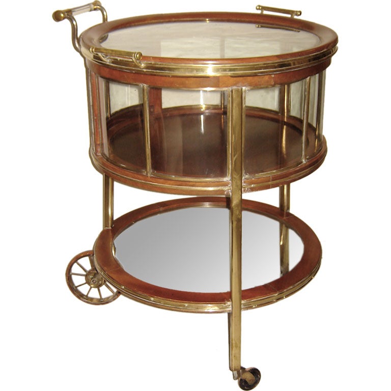 Round English Tea Trolley