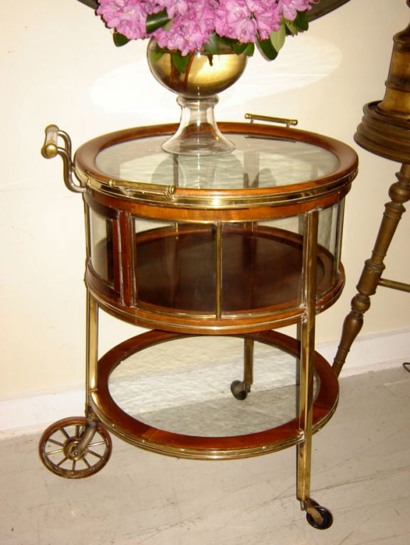 Mid-20th Century Round English Tea Trolley