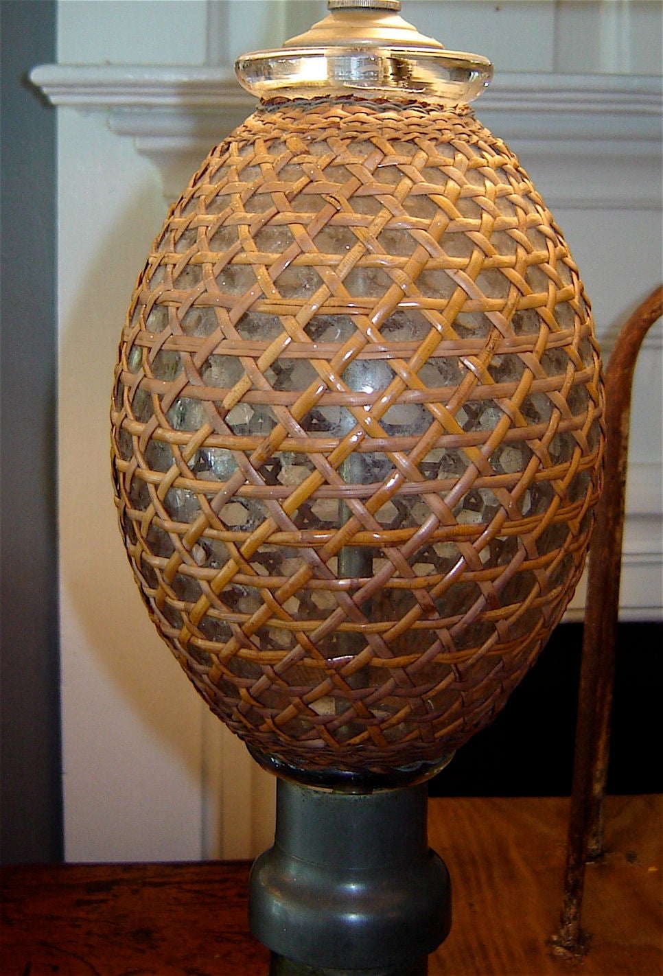 French Seltzer Bottle Lamp