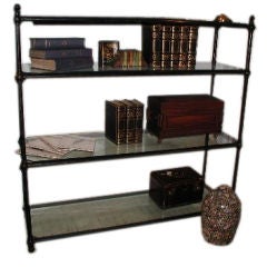 French Industrial Age Painted Iron Etagere French Industrial Age Painted Iron Etagere