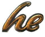 Antique Carved wood and gilt Sign