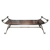 French Wrought Iron Bench/coffee Table
