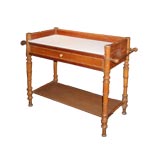 Antique French faux bamboo washstand.