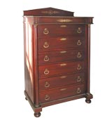 Neo-classic Mahogany Gentleman's Dresser