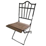 Set of Four Metal Folding Chairs
