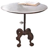 Antique Unusual Iron and Marble Table